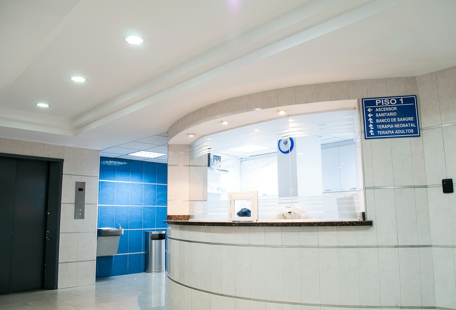 A quiet clinic reception desk